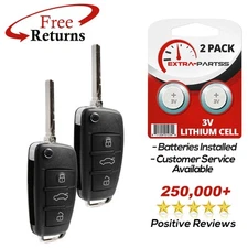 2 For 2006 2007 2008 2009 2010 Audi A4 A6 A8 S4 TT Keyless Entry Remote Key Fob