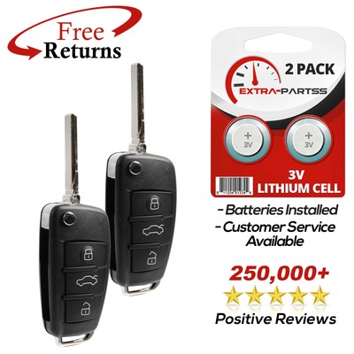 2 For 2006 2007 2008 2009 2010 Audi A4 A6 A8 S4 TT Keyless Entry Remote Key Fob