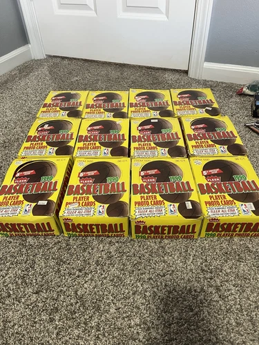 1990 Fleer Basketball 5th year BOX - 36 Sealed Wax Packs 15 each = 540 total RC+