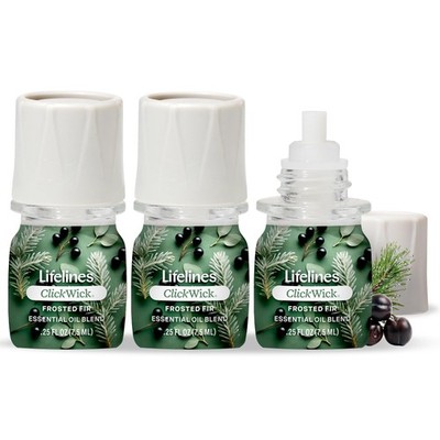 Lifelines ClickWick Essential Oil Blends for 0.25 Fl Oz (Pack of 3)