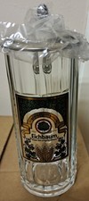 Eichbaum Bierglas Krug mit Zinn Deckel