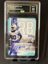 2024 Topps Signature Class Frank Gore Jr.  169/255 Rookie Autograph Teal  Number