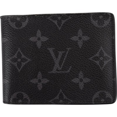 Louis Vuitton Canvas Monogram Eclipse Slender Wallet Portemonnaie Geldbörse