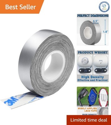 High-Density Adhesive Lead Tape 1/2''x 60'' - Improve Golf & Tennis Performance