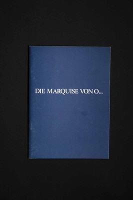 Die Marquise von O. - Edith Clever - Erich Schachinger - Bruno Banz - Presseheft