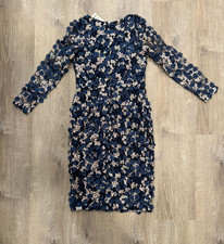 New With Tags (NWT) XSCAPE 3D-Floral Appliqué Mesh Dress