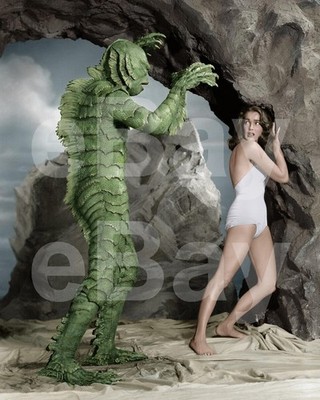 Creature From The Black Lagoon (1954) Ben Chapman, Julie Adams 10x8 Foto