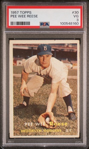 Pee Wee Reese #30 1957 Topps card