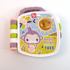 Fisher-Price Purple Monkey Musical Storybook for Ages 6-36 Months