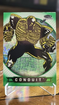 Fleer Brilliants Superman - Conduit #13 - Green Kryptonite Parallel 222 / 499