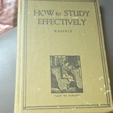 Whipple How To Study Effectively Illustrated Hardcover English Whipple How To Study Effectively Illustrated Hardcover English