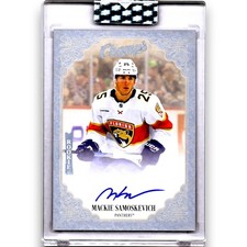 2023-24 UD CLEAR CUT CHAMP’S AUTO #C-SA MACKIE SAMOSKEVICH RC MINT