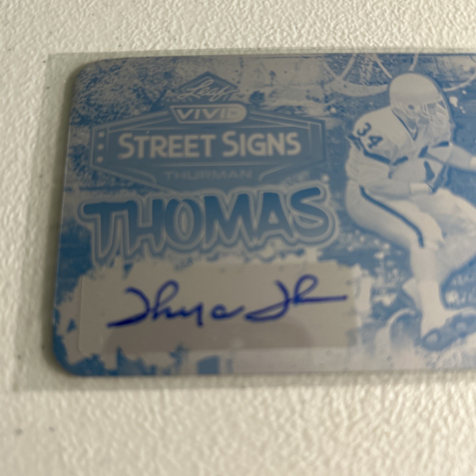 2023 Leaf Vivid Football - Thurman Thomas - Printing Plate Auto 1/1 view 2