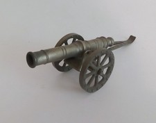 Cyna działo polowe na kółkach, duże dł. 22 x wys. 9,5cm, lata 1970-80