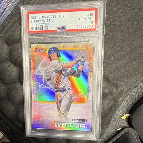 Topps 2021 Bowman's Best Bobby Witt Jr. Rookie Refractor #15 PSA 10
