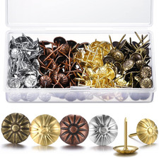 200 Pcs Upholstery Tacks for Decorative Furniture Upholstery Nails 7/16 Inch Vin