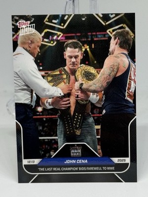 WWE 2025 Topps Now John Cena 137 'The Last Real Champion' Final Match