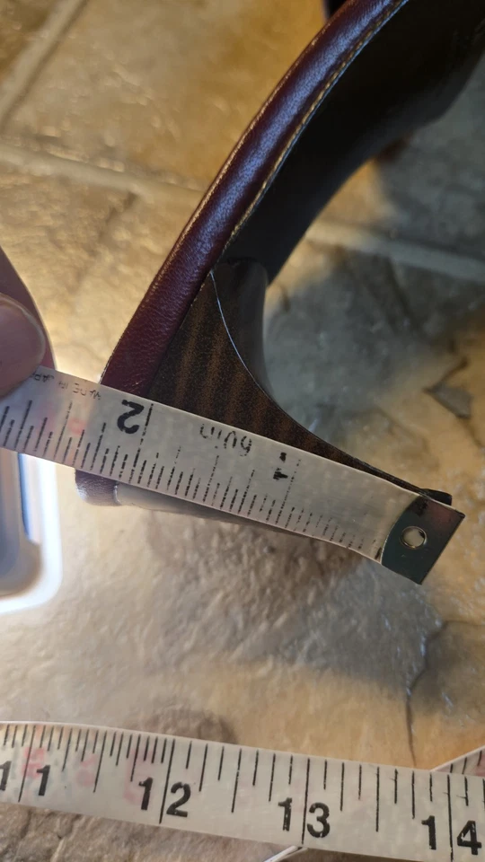 DKNY City Borgoña Rojo Punta Borla Mules Gatito Tacones Mujer 7.5 Foto 3 de 4