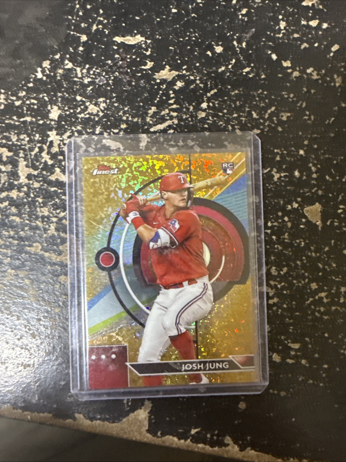 2023 Topps Finest - Josh Jung #75 Gold Refractor /50 (RC)