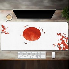 40 90cm Large Japanese Koi Fish  Plum Blossom Mouse Pad - Non-Slip Rubber Base