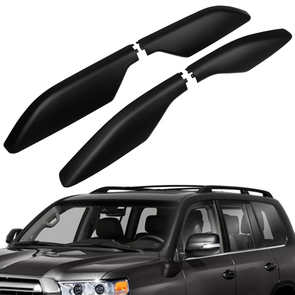 Black Roof Rack Cover for Toyota Land Cruiser 2003 2009 Side Rails Crossbars