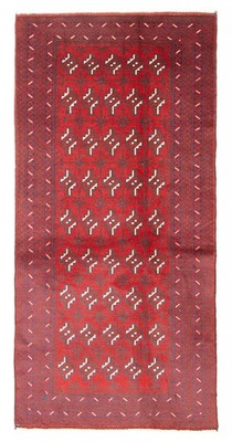 Vintage Hand-Knotted Area Rug 3'4'' x 6'9'' Traditional Oriental Wool Carpet