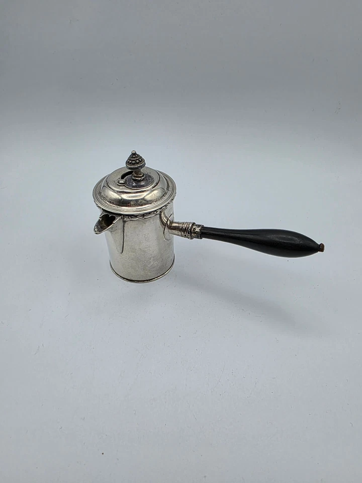 Schokoladenkanne frühes 19. Jahrhundert 13 Lot Silber - Bild 2 von 4