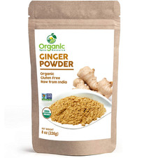 Organic Ginger Powder  8 Oz 226G  USDA Organics and Non-Gmo Verified Project