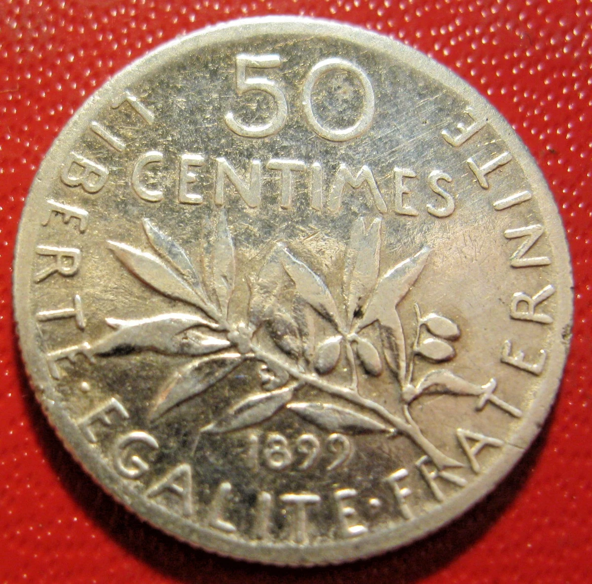 Pièce Semeuse - 50 centimes argent - 1900