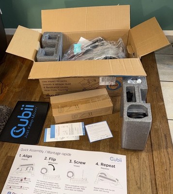 Cubii PRO F3A1 Under Desk Elliptical exercise Machine - Chrome New Open Box