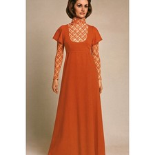 Patricia Fair True Vintage 1960s Long Maxi Dress Groovy