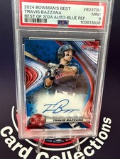 2024 Bowman's Best - Travis Bazzana Blue Refractor Auto /150 PSA 9 Guardians