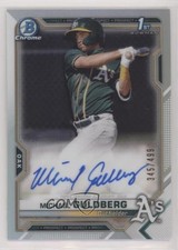 2021 Bowman Chrome Prospect Refractor 345/499 Michael Guldberg #CPA-MG Auto 4ey