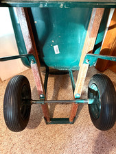 DURABLE HEAVY-DUTY 6 CU FT DUAL-(INFLATABLE)TIRE WHEELBARROW