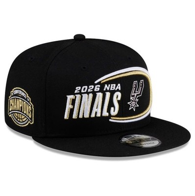 HOT! San Antonio Spurs 2026 Western Conference Champions Snapback Hat - Black