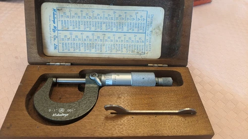 NEW Mitutoyo 103-259 Micrometer, outside gauge , 0 To 1",0.001
