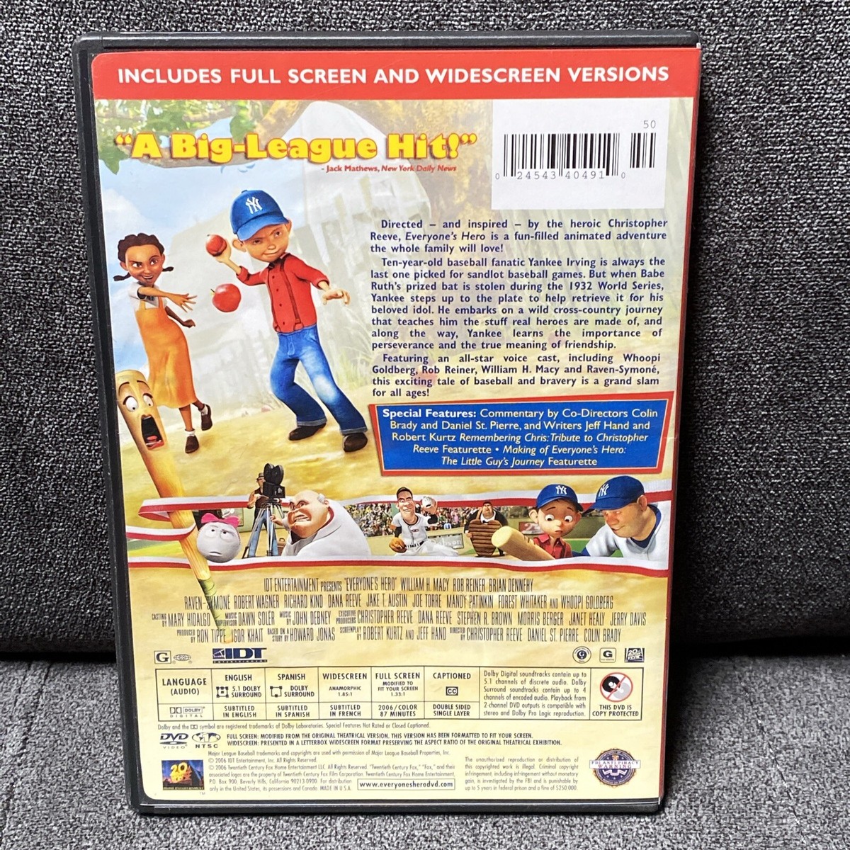 Everyone's Hero (DVD, 2006) Full Screen & Widescreen | eBay