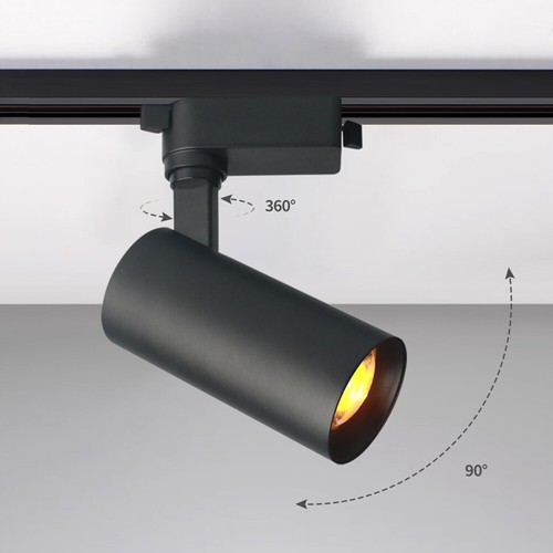 CRI 98 LED Ceiling Light Fixture 2-Line Rail Track Lamp Rotate Picture Spotlight - Picture 9 of 31