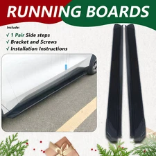 2PCS Alu fits for Jaguar F-PACE 2016-2025 Running Board Side Step Nerf Bar Black