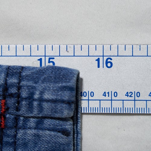 Pantalones Cortos Orlebar Marrón Para Hombre Azul BULLDOG Denim Cremallera Mosca Cintura Elástica W30 - Imagen 15 de 17