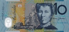 AUSTRALIA $10 2012 Stevens/Parkinson General Prefix UNC Polymer Banknote