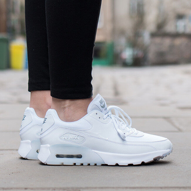 Nike Air Max Ultra Essential White/White-Metallic Silver 724981 101 Wmn Sz 7 | eBay