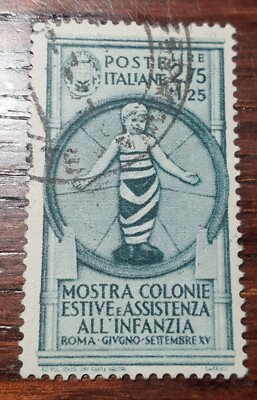 1937 Colonies 2.75 lire - authentic cancellation - Chile certificate