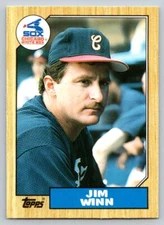 1987 Topps Traded #130T Jim Winn Chicago White Sox