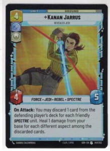 Star Wars Unlimited Foil Card SOR47 - Kanan Jarrus
