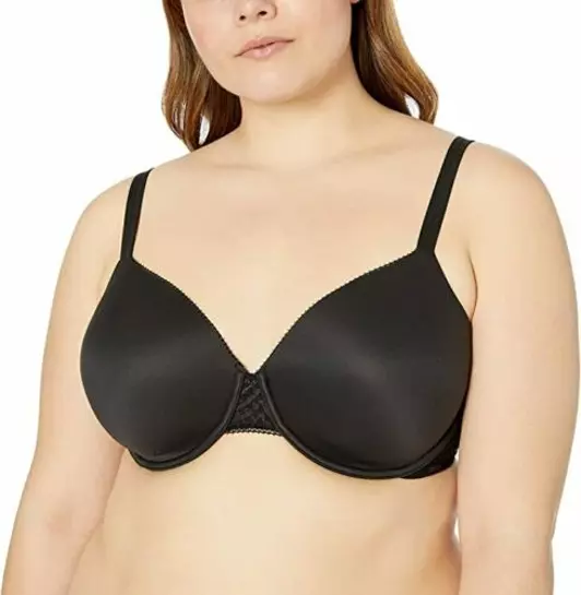 Calvin Klein Perfectly Fit Geometric Lace Memory Foam Black T-Shirt Bra Size  38C