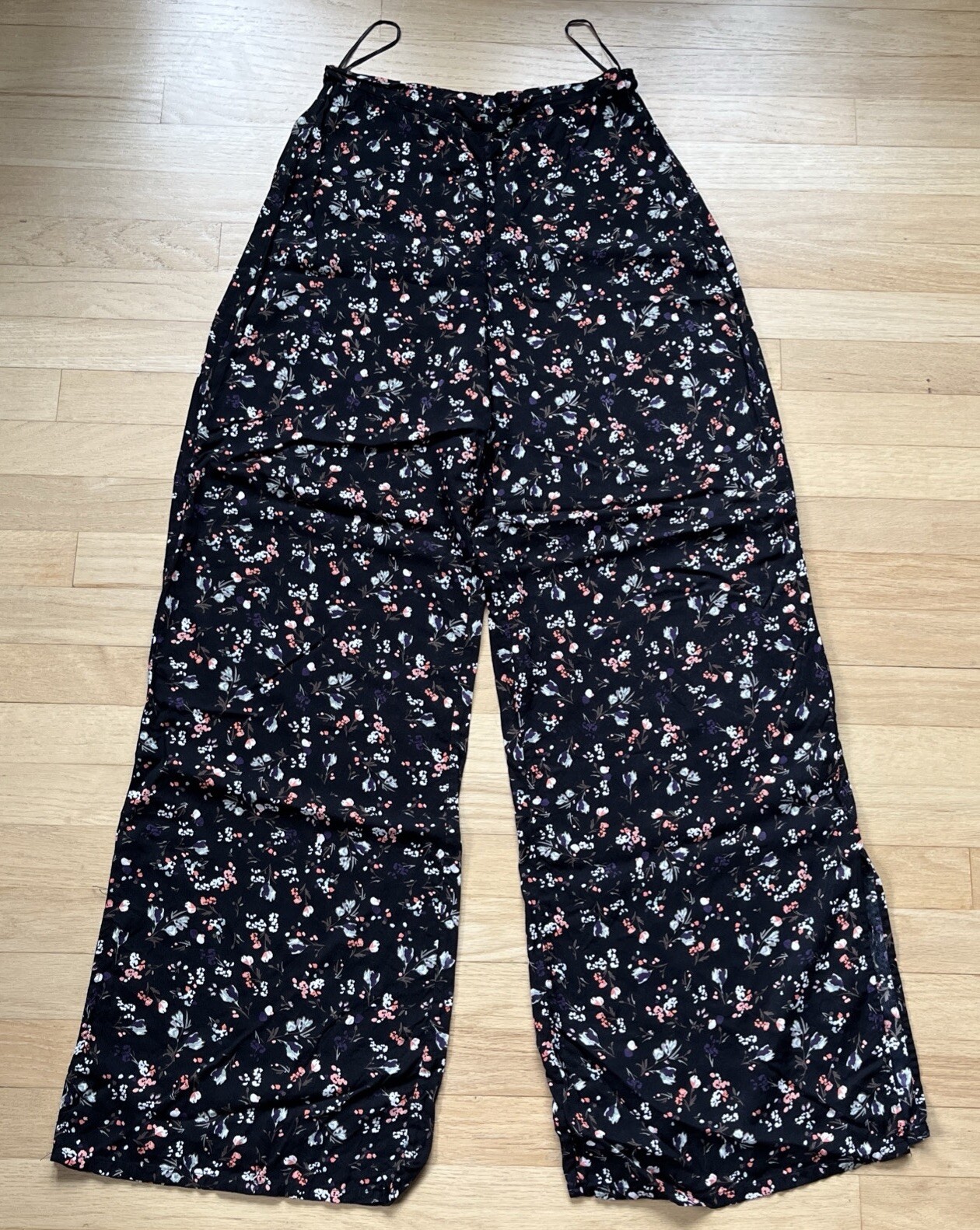 Long Tall Sally Side Zip Open Ankle Floral Pant Size 10