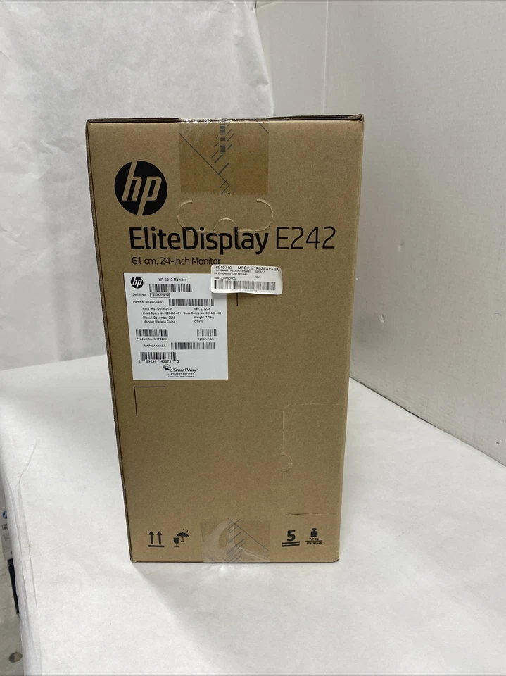 HP E242 ELITE DISPLAY  1920x1200 LED HDMI MONITOR NEW SEALED BOX SEE PHOTOS - Image 2 of 4