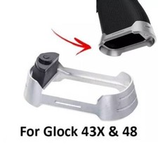 Aluminum Flared Magwell for Glock 43X/48 / G43X G48 Silver Color