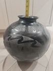 RARE 16" VTG Black Pottery Olla POT native American Mata Ortiz Pueblo BUGARINI — photo 6